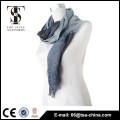 hot 2015 white blue viscose shinning metallic women winter scarf